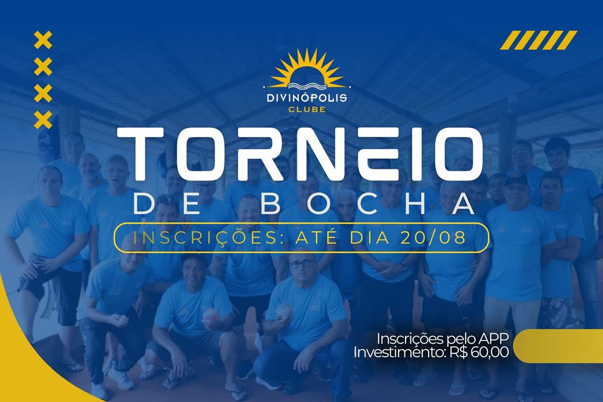 Estão abertas as inscrições para o 5º Torneio de Bocha do Divinópolis Clube!